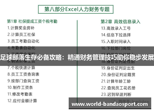 足球部落生存必备攻略：精通财务管理技巧助你稳步发展